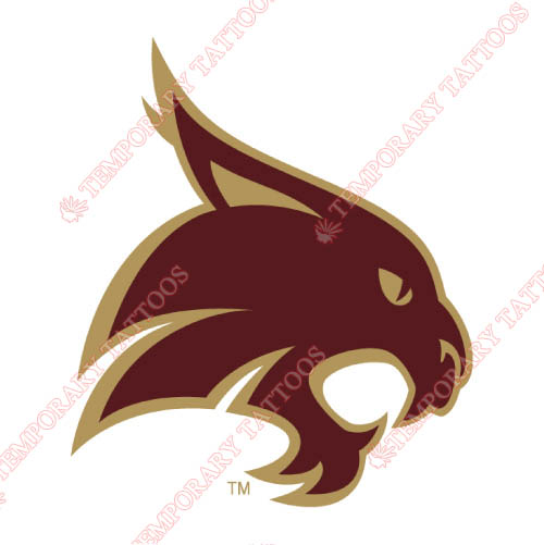 Texas State Bobcats Customize Temporary Tattoos Stickers NO.6549